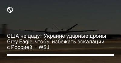 США не дадут Украине ударные дроны Grey Eagle, чтобы избежать эскалации с Россией – WSJ