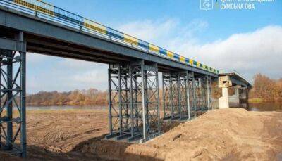 В Україні відновили 400-метровий міст через Десну - lenta.ua - Украина