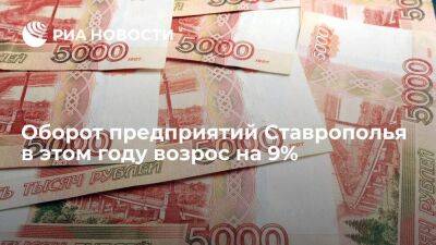 Оборот предприятий Ставрополья в этом году возрос на 9%