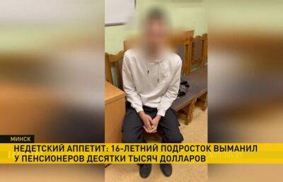 В Минске 16-летний подросток обворовал пенсионеров на десятки тысяч долларов