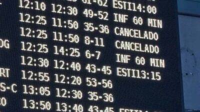 Аэропорт Валенсии заблокирован из-за дождей