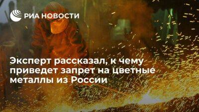 Эксперт Хазанов: запрет на цветные металлы из России привел бы к кризису в Европе