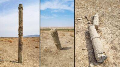 На юге Туркменистана разрушаются каменные намогильные столбы – один из древнейших исторических памятников страны