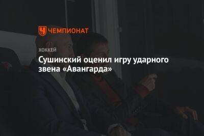 Сушинский оценил игру ударного звена «Авангарда»