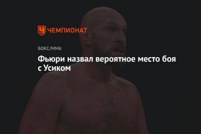 Фьюри назвал вероятное место боя с Усиком