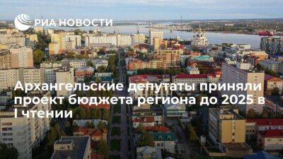Архангельские депутаты приняли проект бюджета региона до 2025 года в I чтении