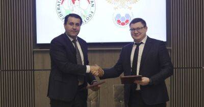 Национальные футбольные федерации Таджикистана и России подписали меморандум о сотрудничестве