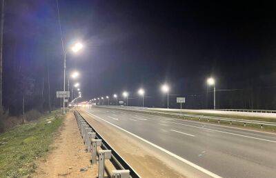 15 км линий наружного освещения построены за год в Тверской области на трех федеральных трассах