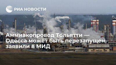 Замглавы МИД Вершинин: аммиакопровод Тольятти — Одесса исправен и может быть перезапущен