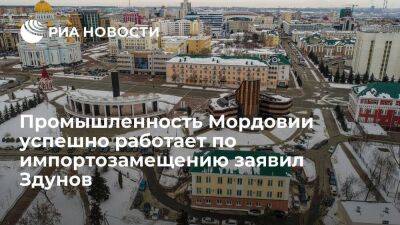 Промышленность Мордовии успешно работает по импортозамещению заявил Здунов