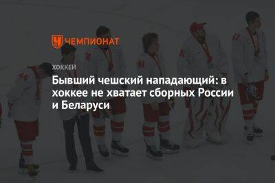 Бывший чешский нападающий: в хоккее не хватает сборных России и Беларуси