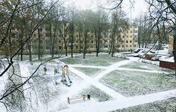 В Витебске выпал первый снег