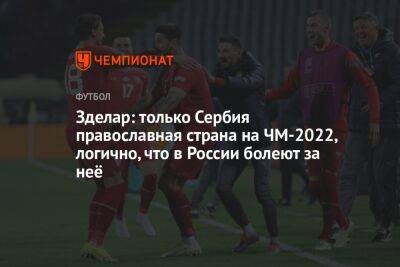 Зделар: только Сербия православная страна на ЧМ-2022, логично, что в России болеют за неё