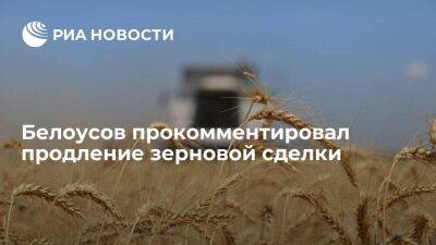 Белоусов: Москва продлила зерновую сделку после получения гарантий Киева по безопасности