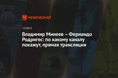 Владимир Минеев – Фернандо Родригес: по какому каналу покажут, прямая трансляция