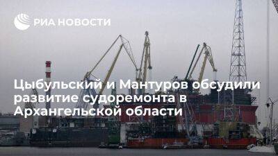 Цыбульский и Мантуров обсудили развитие судоремонтной отрасли в Архангельской области
