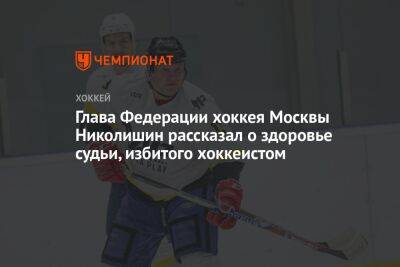 Глава Федерации хоккея Москвы Николишин рассказал о здоровье судьи, избитого хоккеистом