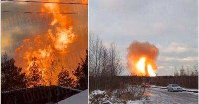 ВИДЕО. Взрыв и огромный столб пламени под Петербургом: взорвался газопровод (ОБНОВЛЕНО В 22.30)