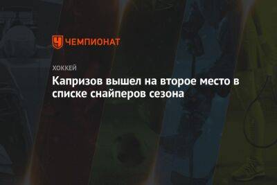 Капризов вышел на второе место в списке снайперов сезона