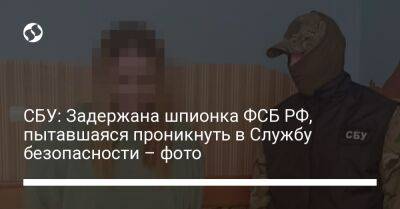 СБУ: Задержана шпионка ФСБ РФ, пытавшаяся проникнуть в Службу безопасности – фото