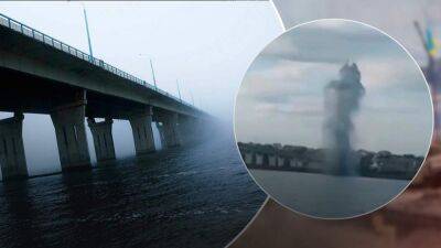 Антоновскому мосту опять было плохо: видео свежего прилета