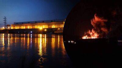 Возле Каховской ГЭС – ярко: мог быть "хлопок"