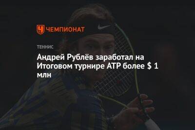 Андрей Рублёв заработал на Итоговом турнире ATP более $ 1 млн
