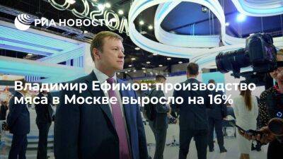 Владимир Ефимов: производство мяса в Москве выросло на 16%