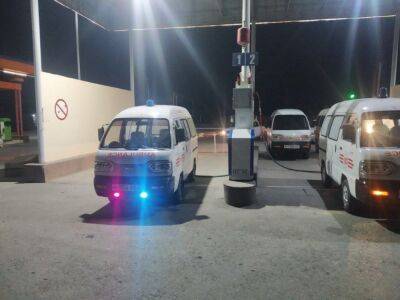 В одном из районов Ферганской области автомобили скорой помощи остались без топлива