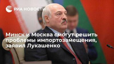 Лукашенко заявил, что Минск и Москва смогут решить задачи в сфере импортозамещения