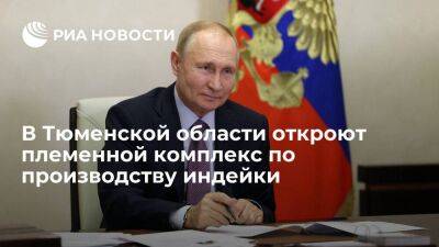 Путин: в Тюменской области откроют новый племенной комплекс по производству индейки