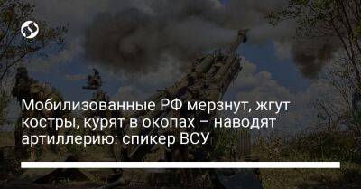 Мобилизованные РФ мерзнут, жгут костры, курят в окопах – наводят артиллерию: спикер ВСУ