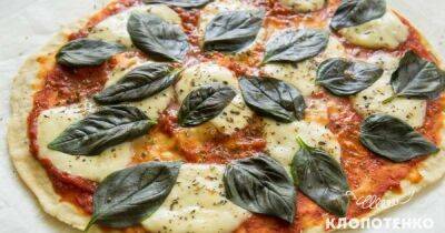 Как в Италии. Рецепт пиццы с томатами и базиликом от Клопотенко