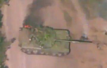 Украинские воины подбили российский танк