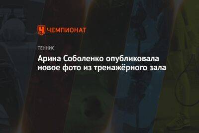 Арина Соболенко - Каролин Гарсия - Арина Соболенко опубликовала новое фото из тренажёрного зала - championat.com - США - Австралия - Белоруссия - Франция