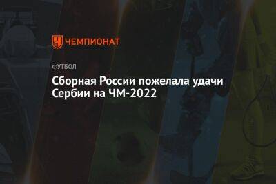 Сборная России пожелала удачи Сербии на ЧМ-2022