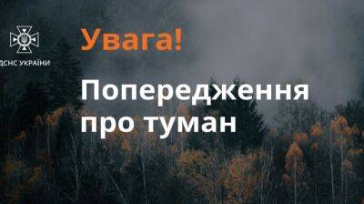 В Украине объявлен желтый уровень опасности из-за тумана