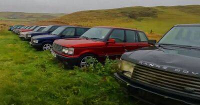 Кладбище Range Rover: сотни роскошных внедорожников ржавеют под открытым небом (видео)