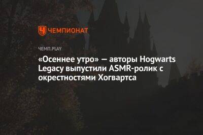 «Осеннее утро» — авторы Hogwarts Legacy выпустили ASMR-ролик с окрестностями Хогвартса