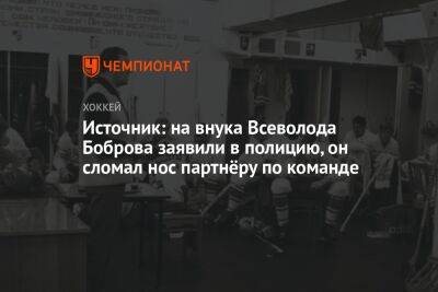 Источник: на внука Всеволода Боброва заявили в полицию, он сломал нос партнёру по команде