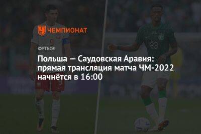 Польша — Саудовская Аравия: прямая трансляция матча ЧМ-2022 начнётся в 16:00