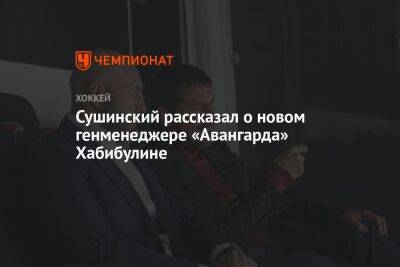 Сушинский рассказал о новом генменеджере «Авангарда» Хабибулине