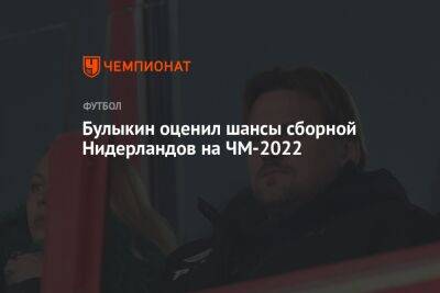 Булыкин оценил шансы сборной Нидерландов на ЧМ-2022