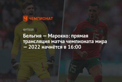Бельгия — Марокко: прямая трансляция матча чемпионата мира — 2022 начнётся в 16:00