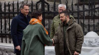 Зеленский встретил в Киеве главу МИД Бельгии, которая незаконно ездила в Крым