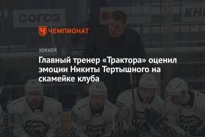 Главный тренер «Трактора» оценил эмоции Никиты Тертышного на скамейке клуба
