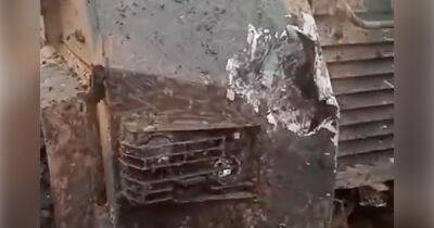 Выдержал прямое попадание и подрыв на мине: боец ВСУ показал поврежденный БТР Kirpi (видео)