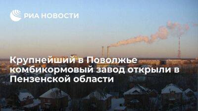 Мельниченко: крупнейший в Поволжье комбикормовый завод открыли в Пензенской области