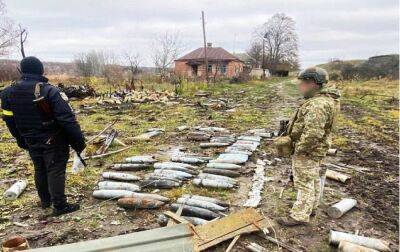 У Харківській області виявили партію російських артилерійських снарядів (фото)