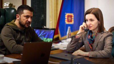 Зеленский и Санду обсудили падение российской ракеты в Молдове